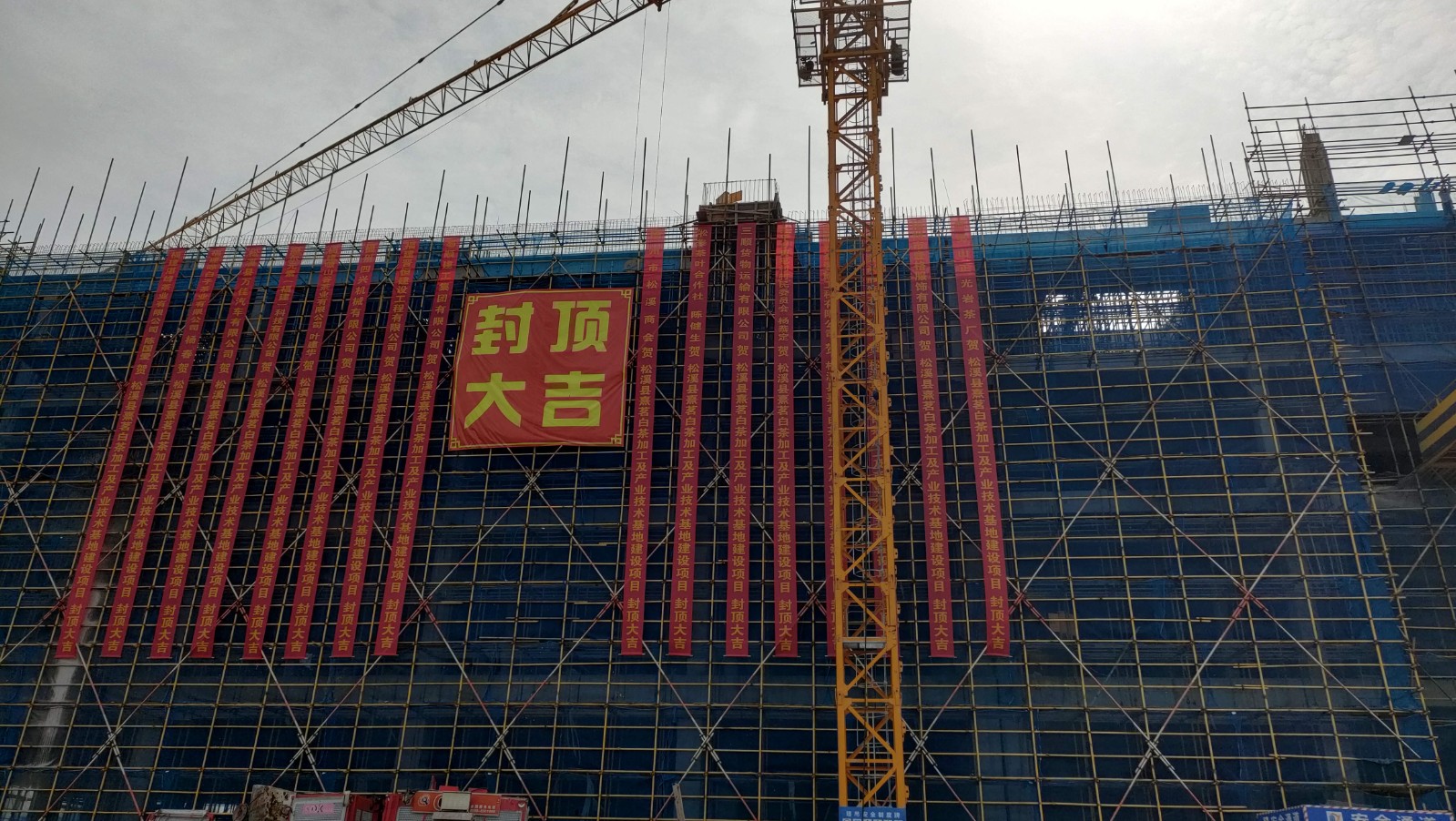 易順建工集團有限公司承建的熹茗白茶加工及產(chǎn)業(yè)技術(shù)基地建設(shè)項目一期工程順利封頂!